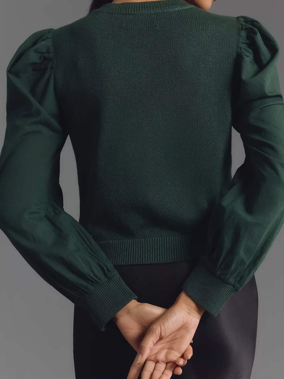 Unique green cardigan from Anthropologie - Picture 2 of 7
